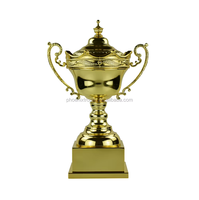 Haute Qualité Classique Golf Métal Trophée Coupe Premium Trophées Médailles Plaques Souvenirs Trophée De Football Personnalisé