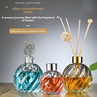 Bouteille diffuseur de parfum en verre cristal transparent de 150 ml, diffuseur de parfum romain désodorisant à bâtonnets, vente en gros