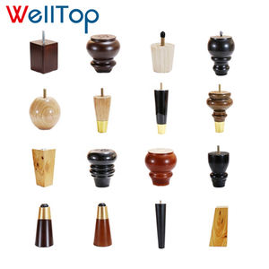 WELLTOP कस्टम फर्नीचर सामान लकड़ी के पैर सोफे पैर ठोस लकड़ी बिस्तर पैर VT-17.010 - Product Image 2