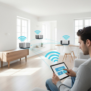<span class=keywords><strong>Routeur</strong></span> Wi-Fi 7 d'entreprise 5G à double SIM, haute vitesse, <span class=keywords><strong>tribande</strong></span>, avec équilibrage de charge, pour communication IoT industrielle 10G SFP, 2.5G WAN, 5G X75 5G - Product Image 4