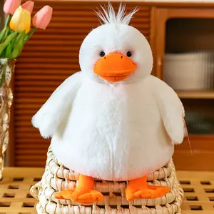 Penjualan laris mainan kreatif boneka binatang bebek bersabuk Pot hadiah ulang tahun mainan boneka binatang bebek Lucu