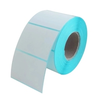 Étiquette autocollante en papier holographique imperméable, enduite, personnalisée, économique, pour vente en gros, 4 cm, étiquette d'expédition vierge thermique directe