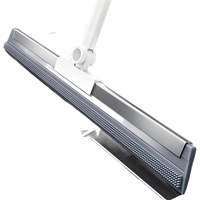 Balai magique multifonctionnel en silicone avec poignée en acier inoxydable, raclette à eau pour sols humides et secs, nettoyage des carreaux de salle de bain