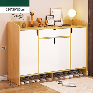 <span class=keywords><strong>Zapatero</strong></span> Moderno de Madera Plegable con Almacenamiento Integrado para Sala de Estar - Product Image 6