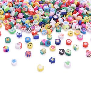 Accessoires de chaîne de téléphone portable bricolage perles en vrac smiley visage <span class=keywords><strong>lettre</strong></span> animal fruit mélangé doux perles de poterie en gros - Product Image 1
