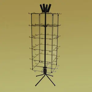 Metalpop - Zapatero giratorio en metal con estantes en plastico
