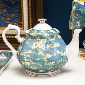 Van Gogh Oil Painting Almond Blossom Tree Afternoon <b>Tea</b> Ceramic Bone China Coffee <b>Set</b> Gift Box - Product Image 3