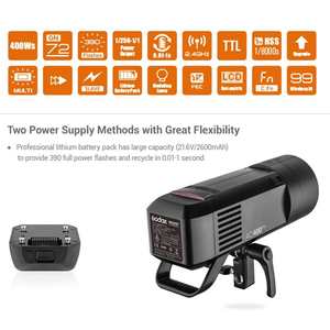 Flash professionnel extérieur Ad400 Pro <span class=keywords><strong>Ad400pro</strong></span> avec batterie Li-ion, monture TTL Bowens pour studio photo - Product Image 5