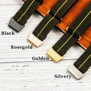 Correas de Reloj Elásticas de Nailon de 18mm/20mm/22mm, Repuesto de Tela de Paracaídas, Hebilla de Gancho y Bucle Mejorada, Correa de Reloj - Product Image 3