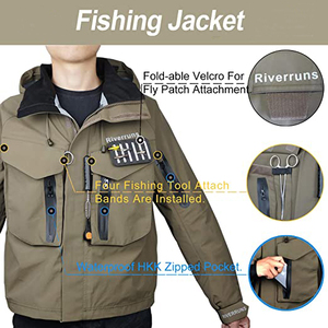 BTI-11E-FJ01 Randonnée, Kayak et Chasse Hommes 100% imperméable et respirable de <span class=keywords><strong>pêche</strong></span> et de plein air veste de <span class=keywords><strong>pêche</strong></span> (B07) - Product Image 2