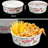 Vente en gros fabricant : Boîte à poulet frit jetable en papier, Sac à frites, Seau à poulet frit, Boîte à tarte aux œufs
