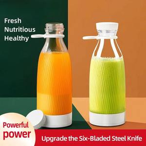 Licuadora Portátil Multifuncional, Exprimidor Eléctrico, Mezclador de Frutas para el Hogar, Licuadora Recargable por USB, Vaso para Jugos, Botella con 6 Cuchillas - Product Image 4