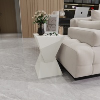 Table basse moderne de luxe en métal, de forme carrée, géométrique, table d'appoint mobile pour salon, maison