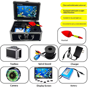 Caméra de pêche sous-marine <span class=keywords><strong>en</strong></span> gros d'usine, étanche IP68, grand angle 185°, autonomie 6H, écran LCD rotatif, portable pour la pêche sur glace - Product Image 6