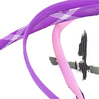 Gaine tressée en PET noir, protecteur de câble extensible pour le regroupement des câbles informatiques
