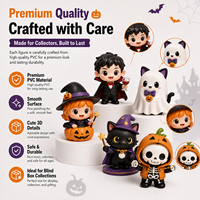 Figuras Decorativas de Halloween al por Mayor, Lindas Cajas Misteriosas Sorpresa, Juguetes Personalizados para Regalos Corporativos, Promociones de Temporada, Mini Muñecas de PVC