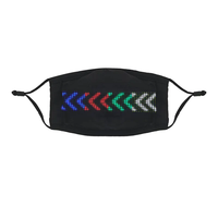 Costume d'Halloween Masque lumineux LED Cyberpunk Demi-visage LED Masque flash lumineux Masque LED contrôlé par l'application