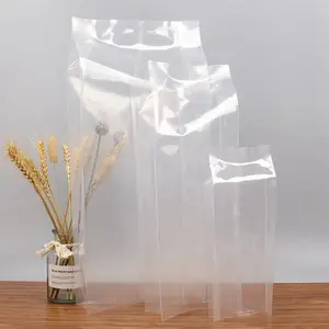 Cookie Bag Packaging Cheap Stock Transparent Clear Side Gusset Food Packaging Bags Cookie Bag