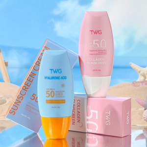 Crema Solare TWG RTS con Acido Ialuronico/Collagene SPF 50, Protezione Solare Levigante e Illuminante con Acido Ialuronico e Collagene - Product Image 1