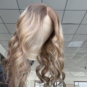 <span class=keywords><strong>Peluca</strong></span> de cabello humano de color <span class=keywords><strong>Sandy</strong></span> Balayage, gorra de lujo, <span class=keywords><strong>peluca</strong></span> Base de seda, cabello humano europeo virgen de lujo, pelucas médicas superiores de seda al por mayor - Product Image 2