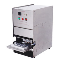 Machine de scellage semi-automatique électrique Alu SX-6 pour capsules en aluminium avec plateau à 6 compartiments pour l'emballage alimentaire