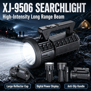 Projecteur laser longue portée 1500m, lampe torche numérique portable d'extérieur avec affichage LED, batterie externe rechargeable Type-C, lumière du jour 5000K - Product Image 2