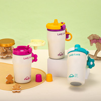 Gourde isotherme portable en acier inoxydable avec logo personnalisé, mignonne, avec poignée et paille pour enfants