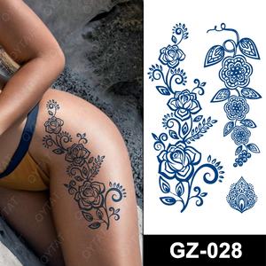 <span class=keywords><strong>Tatouage</strong></span> semi-permanent au <span class=keywords><strong>henné</strong></span> Jagua, à base de plantes 100%, sûr pour les plantes, dure 2 semaines, bleu, pour les mains, les bras, les épaules, les jambes, encre de jus - Product Image 3