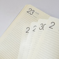 Agenda 2027, calendrier A5, carnet en cuir PU, journal, agenda, carnet à couverture rigide bleu, accepte le logo personnalisé