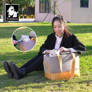 Borsa da trasporto per animali domestici Truelove, <span class=keywords><strong>di</strong></span> lusso, portatile, regolabile, pieghevole, impermeabile, anti-fuga, per cani <span class=keywords><strong>di</strong></span> piccola taglia e gatti. - Product Image 5