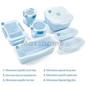 Masthome Safety and Health Microwaveable Food Container Microwavable <b>Plastic</b> Lunch <b>Box</b> - Product Image 2