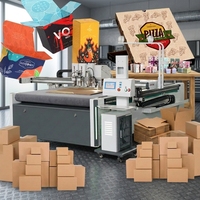 Cortadora CNC Digital de Cama Plana, Plotter para Cortar Cajas de Cartón y Máquina de Corte con Cuchilla Oscilante para Pegatinas