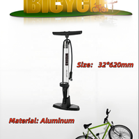 Pompe à vélo manuelle Worldcycle légère, durable, haute pression 160 PSI, en aluminium, avec manomètre, étanche, rapide, pour pneus de VTT et de route