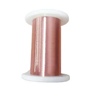 Factory directly supplied ultra-fine 0.22mm class 155 Solderable polyurethane enameled copper round wire.