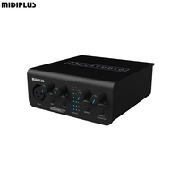 Midiplus Studio S Pro OTG Antarmuka Audio USB Profesional 24-bit 192kHz Kartu Suara dengan Preamp untuk Streaming dan Rekaman Mobile