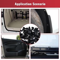Lot de 160 clips en plastique pour l'intérieur et l'extérieur de la voiture, vente chaude