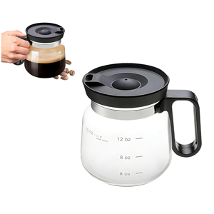 Wholesale 16oz Glass Coffee Pot with Handle Heat Resistant Mug Lid Kitchen Gadgets - Product Image 1