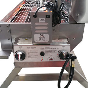 Flaming <strong>Coals</strong> DUAL FUEL Charcoal and <strong>Gas</strong> Spit Roaster 1500mm Stainless Steel Camping 2 Burner BUNDLE - Product Image 3