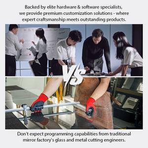 Vercon AI miroir intelligent rond sans cadre Android 11 rétro-éclairé Led Wifi Bluetooth affaires météo Message nouvelles salle de bain hôtel villa - Product Image 6