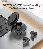 Écouteurs sans fil Yesido BT5.4 ANC+ENC à réduction de bruit, design semi intra-auriculaire, casque sans fil TWS37