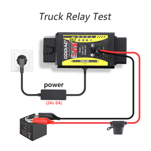 GODIAG GT106 PLUS 24V vers 12V Nettoyage des injecteurs de carburant Test de relais pour voitures Camion lourd Adaptateur pour <span class=keywords><strong>X431</strong></span>/<span class=keywords><strong>ThinkCar</strong></span> - Product Image 3