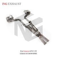 ING Spot Supply Échappement Catback à valve en SUS304 pour Genesis G70 3.3T G6DP 2019-2026 avec télécommande et embouts quadruples Vente en gros