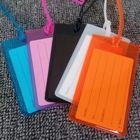 Etiquette de bagage tendance en PVC souple de taille standard étanche de voyage personnalisée de haute qualité Vente en gros