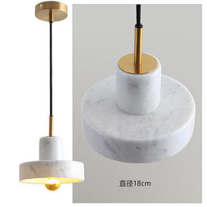 โคมไฟห้อยเพดานหินอ่อนสไตล์นอร์ดิกมินิมอลโมเดิร์นธรรมชาติ สำหรับร้านอาหาร บาร์ คาเฟ่ โชว์รูม - Product Image 5