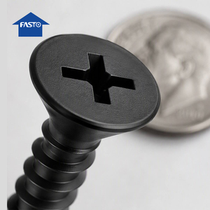 Tornillos para Madera # Tornillos de Cabeza Plana Phillips de Acero C1022 con Recubrimiento Electrolítico Negro de 6x1/2'', 135 Piezas, para Muebles de Interior y Carpintería - Product Image 2