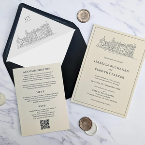 Invitations <span class=keywords><strong>de</strong></span> <span class=keywords><strong>mariage</strong></span> en typographie traditionnelle, avec motif <span class=keywords><strong>de</strong></span> l'endroit du <span class=keywords><strong>mariage</strong></span> personnalisé, papeterie <span class=keywords><strong>de</strong></span> <span class=keywords><strong>mariage</strong></span> <span class=keywords><strong>de</strong></span> luxe - Product Image 5