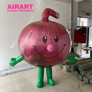 Costume gonflable <span class=keywords><strong>d</strong></span>'oignon souriant personnalisé pour les activités publicitaires des centres commerciaux, costume de légumes gonflable pour les fêtes cosplay - Product Image 5