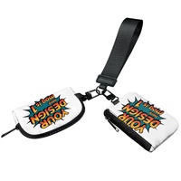 Gelang Tangan Mini Zip Double Pocket Berkualitas Tinggi, Cetak Sesuai Pesanan, Tahan Air, Bahan Polyester, Stylish, Praktis untuk Olahraga