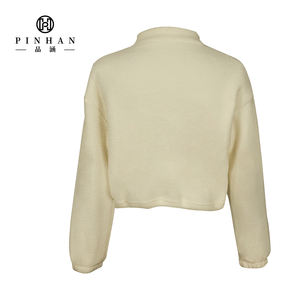 Automne et hiver nouvelle laine d'agneau coton veste femmes veste décontractée tendance américaine col montant <span class=keywords><strong>pull</strong></span> femmes coton veste - Product Image 5