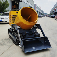 Nouveau modèle 2024 Mini-bétonnière-dumper portable avec moteur EPA, transmission hydrostatique sur chenilles, chargeuse compacte pour la vente aux États-Unis